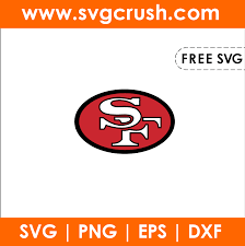 San francisco 49ers vector logo, free to download in eps, svg, jpeg and png formats. Svgcrush Free Svg Cut Files