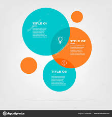 bubble chart with elements venn diagram infographics for