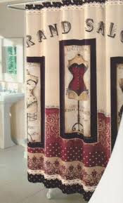 Grand Salon Themed Fabric Grand Salon Fabric Bathroom Shower Curtain Paris Lingeries Bout Fabric Shower Curtains Theme Shower Curtains Bathroom Themes