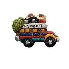 Tiendamia se posiciona como una de las principales tiendas virtuales del continente, en siete años de historia tiene presencia en argentina, brasil, perú, uruguay y ecuador. Authentic Ecuador Guayaquil Chiva Magnet Tiendamia Com