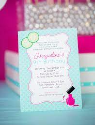 Before you start putting together your personal invitation messaging, compare some of these options to help put together the perfect invitation. Spa Party Invitation Printable Spa Invitation In Aqua Printable Studio
