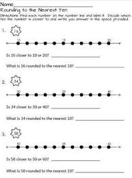 Rounding To The Nearest Ten Worksheet Freebie Worksheets Number Line Round To Nearest Tenth