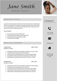 Download from a cv library of 229 free uk cv templates in microsoft word format. Broadcast Journalist Curriculum Vitae In 2021 Cv Template Job Resume Examples Cv Design Template