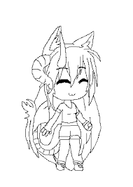 Cute coloring pages help you express your adorable side. Gacha Life Coloring Pages Demon Wolf Novocom Top