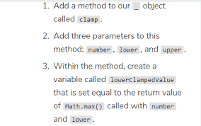 Clamp Method Javascript Codecademy Forums