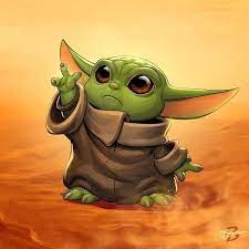 Tv Review The Mandalorian Strange Harbors Yoda Art Star Wars Cartoon Yoda Drawing