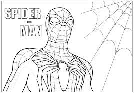 Spider man coloring page colouring book pages kids coloring coloring pages superb spider man coloring book spider man coloring page file type: Printable Spiderman Coloring Page For Kids Kids Pages Info