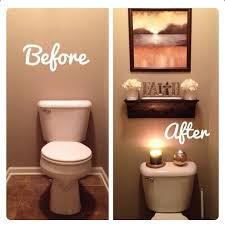An easy and affordable way to invigorate your bathroom's interior design is by painting the walls and cabinets. Bathroom Decorations Rental Bathroom Easy Home Decor Bathroom Decor