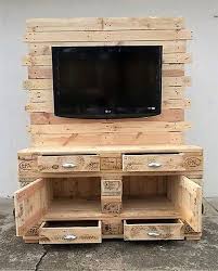Pallet Tv Stand Meuble Tele En Palette Meuble Tv Palette Petit Meuble Tv