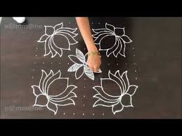 Deepavali Special Deepam Rangoli Kolam With Dots 13 7 Interlaced Dots Youtub Small Rangoli Design Colorful Rangoli Designs Rangoli Designs With Dots