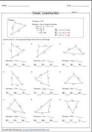 It explains how to use it solve for x and y. Missing Sides Triangle Worksheet Geometry Worksheets Worksheets