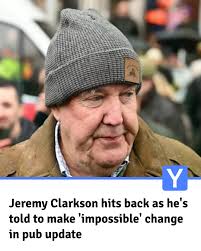 Former Top Gear host Jeremy Clarkson made a sobering prediction about the  future of Britain's hospitality sector following an unexpected pub  inspection by local officials