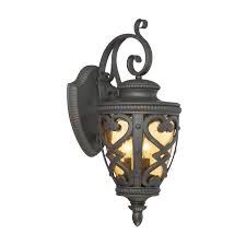 Allen Roth Grandura 22 63 In H Marcado Black Outdoor Wall Light In The Outdoor Wall Lights Department At Lowes Com