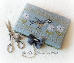Bird Cross Stitch Pattern Book Primitive Bird And Alphabet Cross Stitch Needle Book Needle Keep Sewing Accessory Cross Stitch Embroidery Cross Stitch Cross Stitch Needles