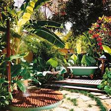 Daydreaming about a tropical vacation? 62 Best Tropical Outdoor Showers Ideas Outdoor Outdoor Bathrooms Outdoor Shower
