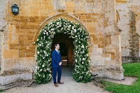 Wedding flowers & events flowers service by flower station. Cotswolds Church And Marquee Wedding Flowers March Hare Floral Design