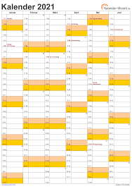 Das jahr 2021 hat 52 kalenderwochen. Kalender 2021 Zum Ausdrucken Kostenlos