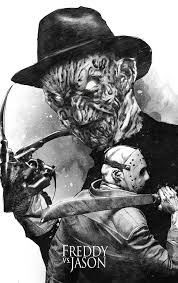 freddy v jason horror movie art terror movies horror icons