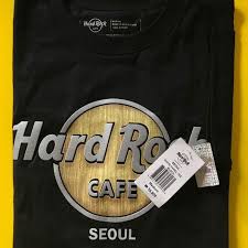 One, the hard rock café in korea's capitol seoul is placed within the new lotte world mall, boasting a panoramic view over the city and its bustling the mall lies at the feet of the lotte world tower. Hard Rock Cafe Seoul Tshirt Women S Fashion Clothes Tops On Carousell