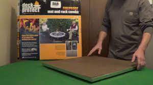 24 fire pit pad deck protector, great for deck fire pit base, grill mat, bbq mat, firepad, patio shield, deck defender. Fire Pit Mat Youtube