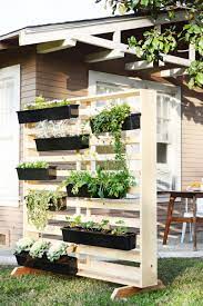 Vertical Living Wall With Moveable Planters Vertical Garden Diy Vertical Herb Garden Pallet Garden Walls