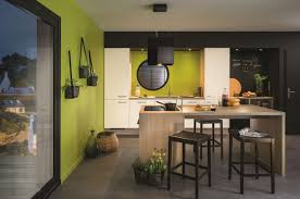 J Aime Cette Photo Sur Deco Fr Et Vous Cuisine Blanche Et Bois Ilot Cuisine Cuisine Blanche