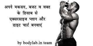 Diet Chart And Workout Schedule In Hindi Bodylab In