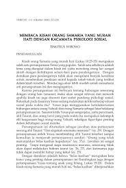 Terjemahan dari murah hati di bahasa inggris. Membaca Kisah Orang Samaria Yang Murah Hati Dengan Saat