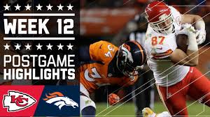 Broncos game live stream free and find the nfl denver broncos game schedule, start time, scores. Chiefs Vs Broncos Nfl Week 12 Game Highlights Youtube