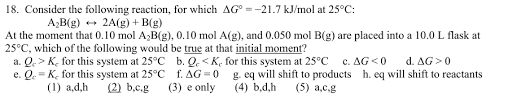 As we have seen, the driving force behind a chemical reaction is zero (g = 0) when the reaction is at equilibrium (q = k). Can You Differentiate Between Kc And Kp In This Problem Chemistry Stack Exchange