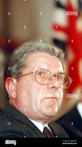 File photo dated 30/06/98 of Orange Order Grand Master, Robert Saulters at  a news conference in Belfast. Prime Minister Tony Blair predicted that  referendums