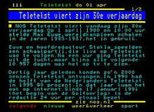 1 april 1980 – De NOS begint met Teletekst - Geschiedenis