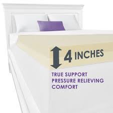 Dream Serenity 4 True Support Mattress Topper Bedding Home King Size New Dreamserenity Memory Foam Mattress Topper Mattress Topper Supportive