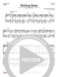 sinking deep sheet music (hillsong