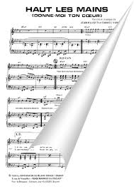 Последние твиты от donne moi ton coeur(@louaners_lgbt). Partition Piano Haut Les Mains Donne Moi Ton Coeur De Kluger Jean Vangarde Daniel Piano Voix