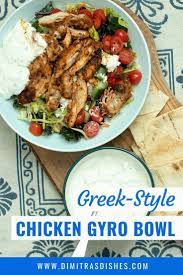 Greek Style Chicken Gyro Bowl Recipe Chicken Gyros Easy Chicken Recipes Greek Style Chicken