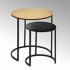 Shop for coffee end table set online at target. Yogo Side Table Set Iron Steel Base Frame Iron Powdercoated Black Tabletop Steel Patina