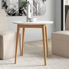 Hashtag Home Dedrick Dining Chair Reviews Wayfair In 2020 Mid Century Round Dining Table Round Dining Table Solid Wood Dining Chairs