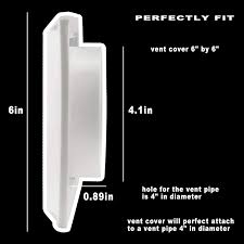 Shop wayfair for all the best outdoor vent covers. Buy 4 Inch White Plastic Louvered Outdoor Vent Cover With Stainless Steel Grille Screen For Dryer Exhaust Vent Cover Widely Used For Dryers And Houses Wall To Keep Rain Snow Wind Or