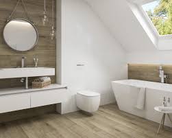 Ein badezimmer unterm dach lässt sich zu einer wohlfühloase ausbauen. Holz Und Weiss Im Bad Unterm Dach Ceramika Paradyz