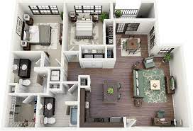 50 Two 2 Bedroom Apartment House Plans Apartment Floor Plans Small House Plans House Plans