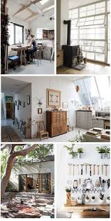Another great idea for an open wall in your studio is creating a unique shelving unit. Studio Workspace Love Photo Credits Cabinet Maker Laura Bergsoe Norwegian Artist Studio Kalle Grude Art Studio At Home Studio Interior Art Studio Space