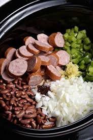 Slow Cooker Red Beans And Rice Recipe A Traditional Creole Red Beans And Rice Recipe That Everyon Slow Cooker Red Beans Crockpot Recipes Slow Cooker Recipes