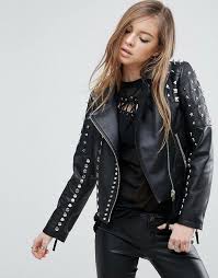 Adored by fashion fans and value seekers alike. Asos Ultimate Leather Biker Jacket With Diamond Quilting And Stud Detail Studded Leather Jacket Leather Jacket Girl Asos Leather Jacket