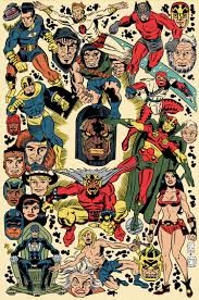 Jack Kirby Tribute Poster Sterling Clark Pencils Michael Neno Inks And Colors Jack Kirby Art Kirby Art Jack Kirby