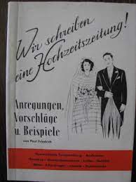 We did not find results for: Wir Schreiben Eine Hochzeitszeitung Anregungen Vorschlage U Beispiele Bucher Gebraucht Antiquarisch Neu Kaufen
