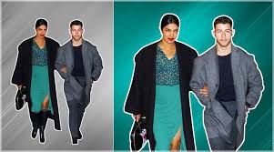 According to allure, they celebrated the occasion with an adorable snapshot. Priyanka Chopra And Nick Jonas Give Winter Fashion Goals In These Overcoats Lifestyle News The Indian Express
