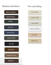 Behr Paint Color Chart Exterior Paint Colors For House