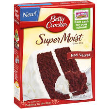 Betty Crocker Super Moist Red Velvet Cake Mix 15 25 Oz Walmart Com Red Velvet Cake Mix Red Velvet Cake Betty Crocker Cake Mix