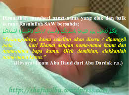Nama didalam islam merupakan sebuah doa bagi yang memiliki nama, oleh karena itu didalam islam dijelaskan mengenai tata cara memberi nama anak dalam islam agar para orangtua memberikan nama dengan arti yang baik kepada anaknya. Nama Nama Yang Dilarang Islam Shafiqolbu